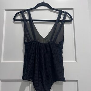 Acacia Black Mesh Bodysuit